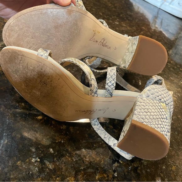 Sam Edelman snake skin strappy heel - Picture 5 of 6
